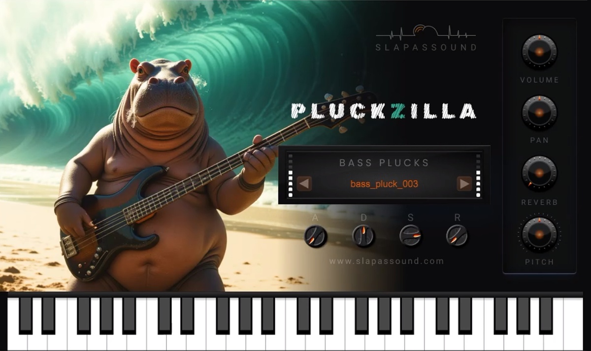 FREE: Pluckzilla bass pluck plugin by SlapAsSound (limited time)