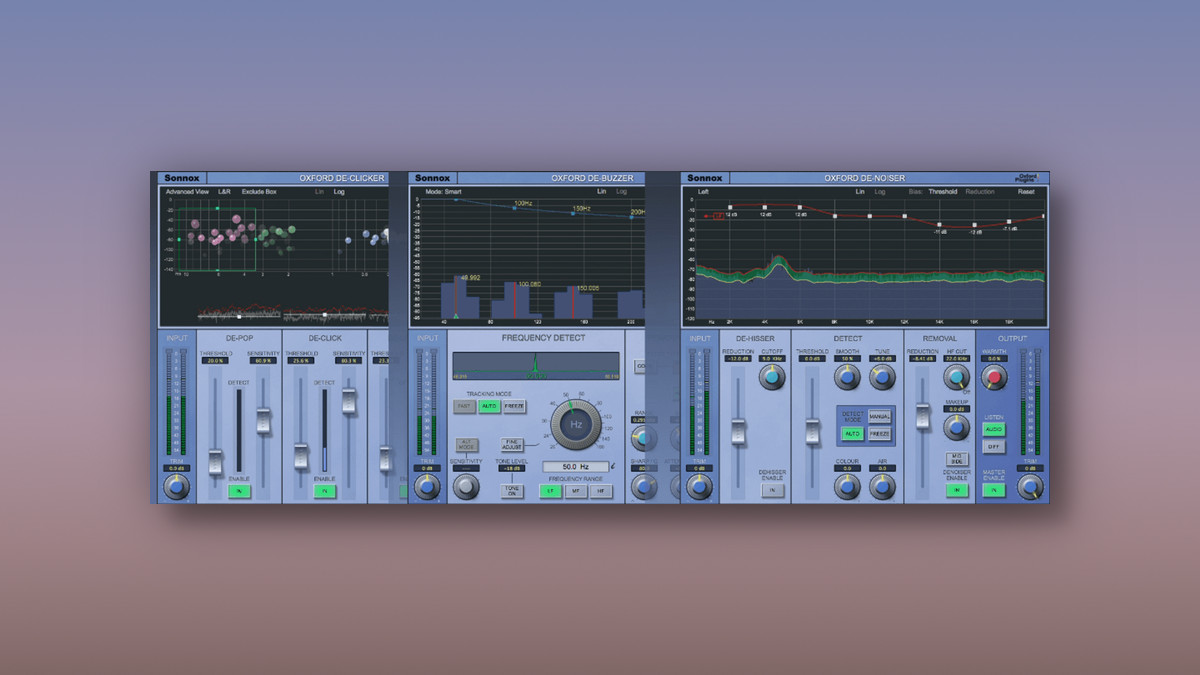 Save 94% on Sonnox Oxford DeNoiser, DeClicker and DeBuzzer