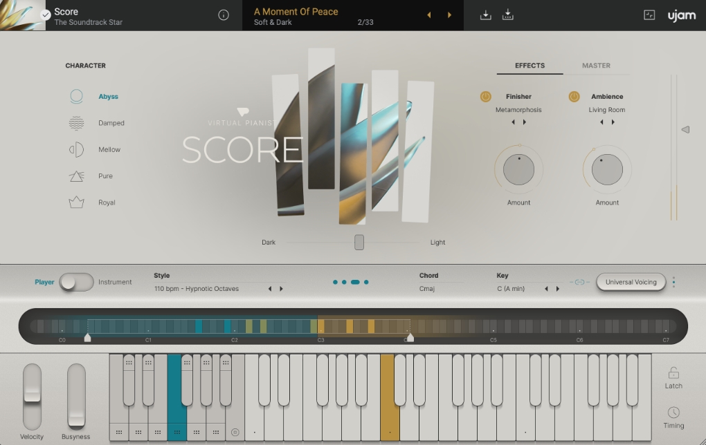 Virtual Pianist SCORE by UJAM on sale for  USD