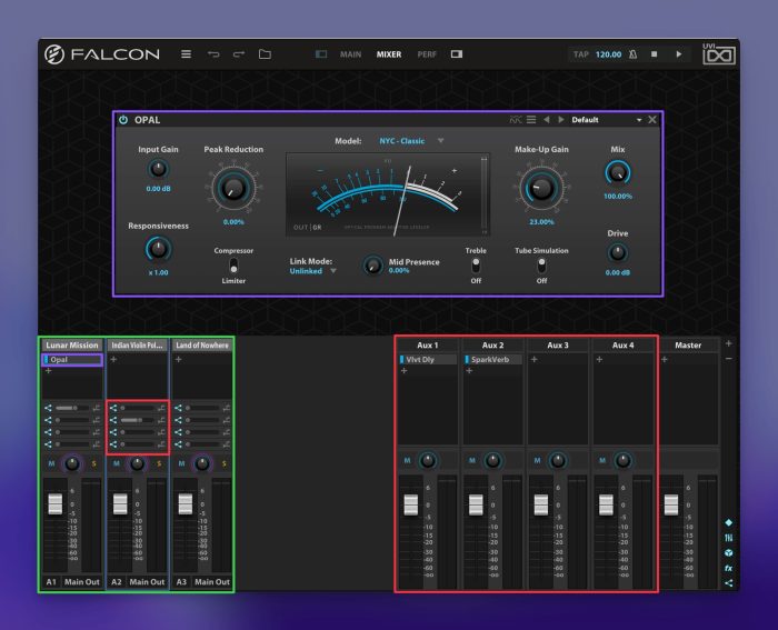 UVI Falcon Mixer