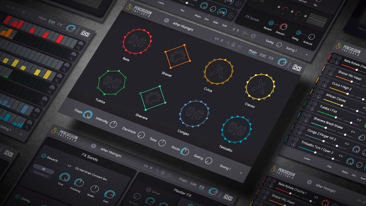 UVI releases Percussion Factory 2: Creative Rhythm Designer